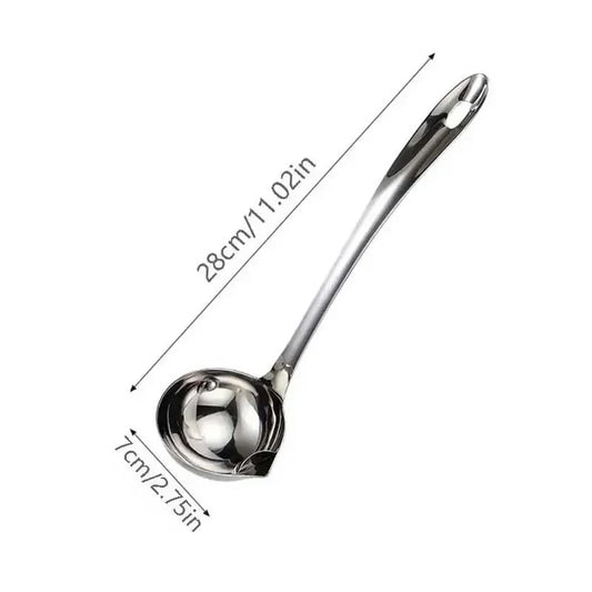 Stainless Steel Colander Spoon Soup Colander Kitchen Gravy Oil Soup Fat Separator Yogurt Oil Skimmer Spoon Kitchen Accessories