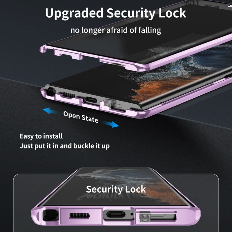 Samsung Galaxy Privacy Magnetic Glass Phone Case