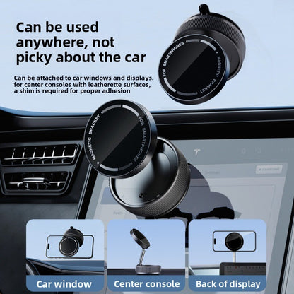 Magnetic Vacuum Car Phone Holder with 360° Rotation & MagSafe Support