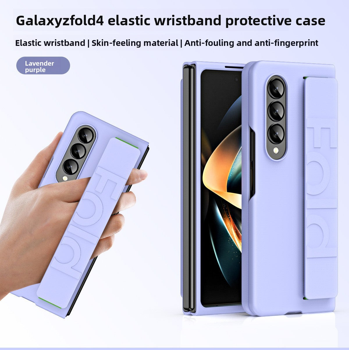 Samsung Galaxy Z Fold Silicone Phone Case with Wrist Strap