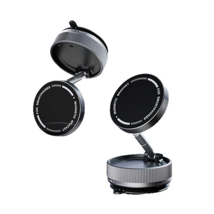 Magnetic Vacuum Car Phone Holder with 360° Rotation & MagSafe Support
