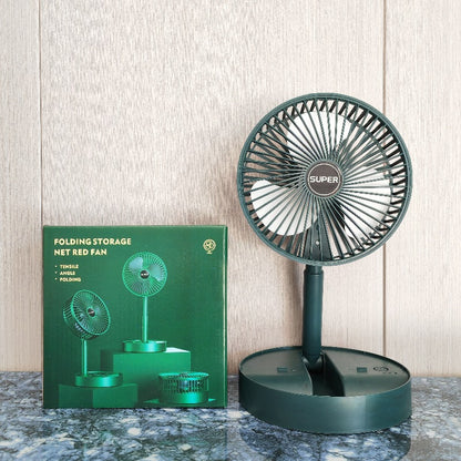 Portable USB Rechargeable Folding Desk Fan