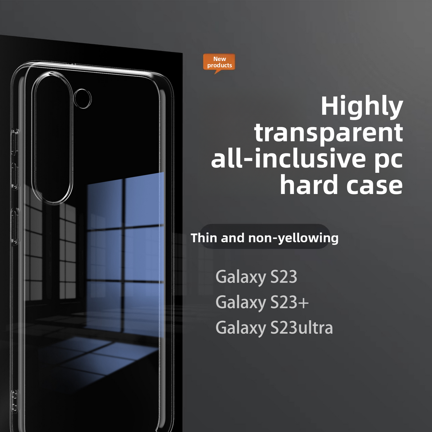 Samsung Galaxy Transparent Hard Phone Case
