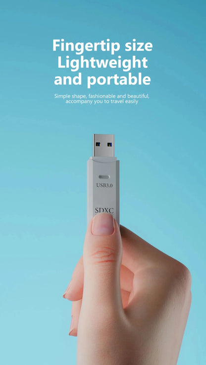 2-in-1 USB 3.0/2.0 Card Reader – SD & TF Compatible