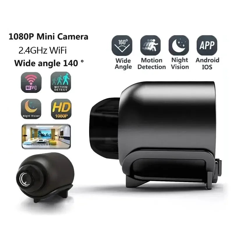 X5 Mini Security Camera – 1080P HD WiFi with Night Vision & Motion Detection