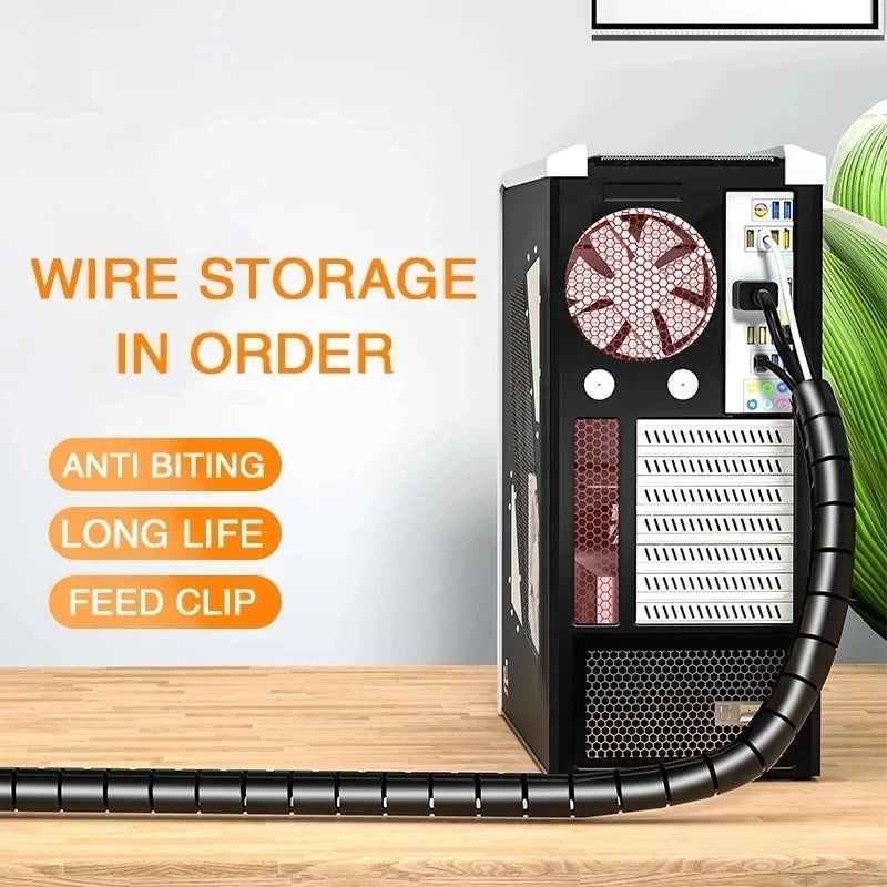 Flexible Spiral Cable Organizer & Wire Protector – 10mm & 16mm