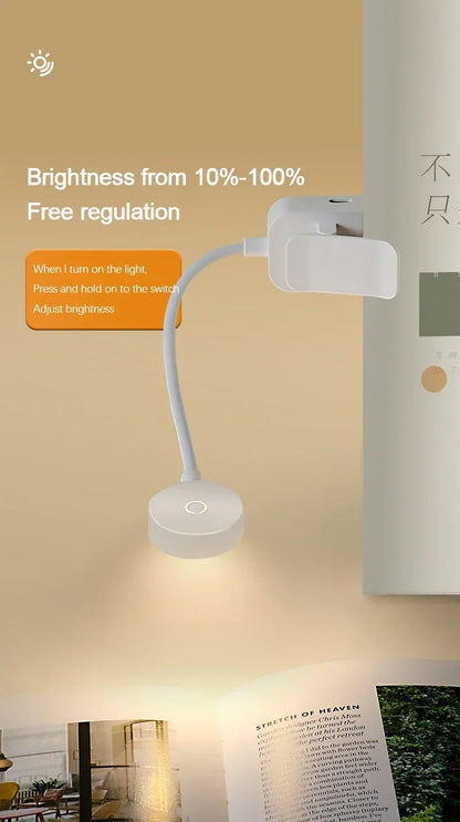 Clip-On LED Book Light – Eye Protection Reading Lamp