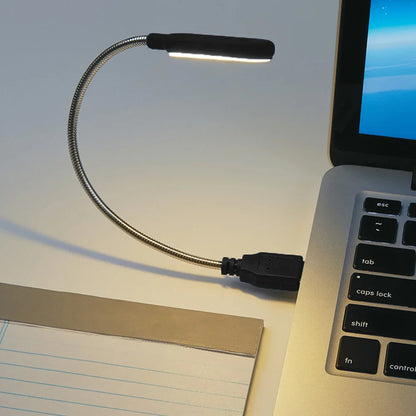 Mini USB LED Reading Lamp – Flexible Neck for Laptop, Power Bank & PC