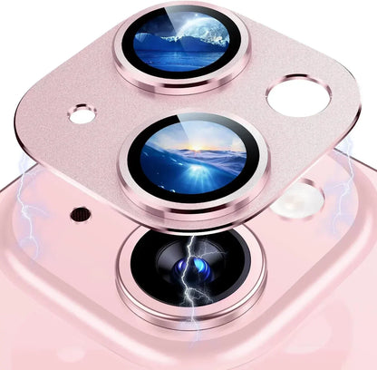 Titanium Black Metal Glass Camera Lens Screen Protector, Protection Cover For IPhone 15 Pro Max, 14 Plus, 13, 15 Pro, 14Pro