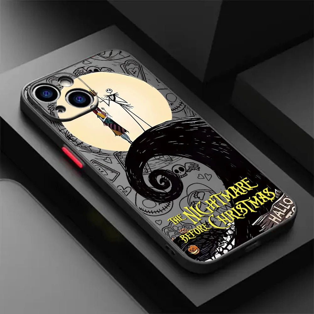 Halloween J-Jack S-Skellington Phone Case For iPhone 17e 17 16e 16 15 14 13 12 11 Mini Pro Air Max X XR XSMax 7 8 6 6s Plus