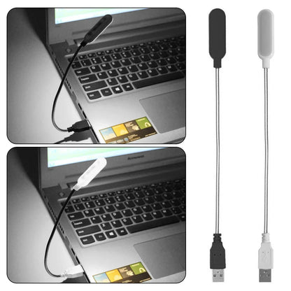 Mini USB LED Reading Lamp – Flexible Neck for Laptop, Power Bank & PC