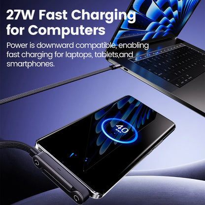 2-in-1 Type-C to Lightning Fast Charging Cable & Foldable Stand