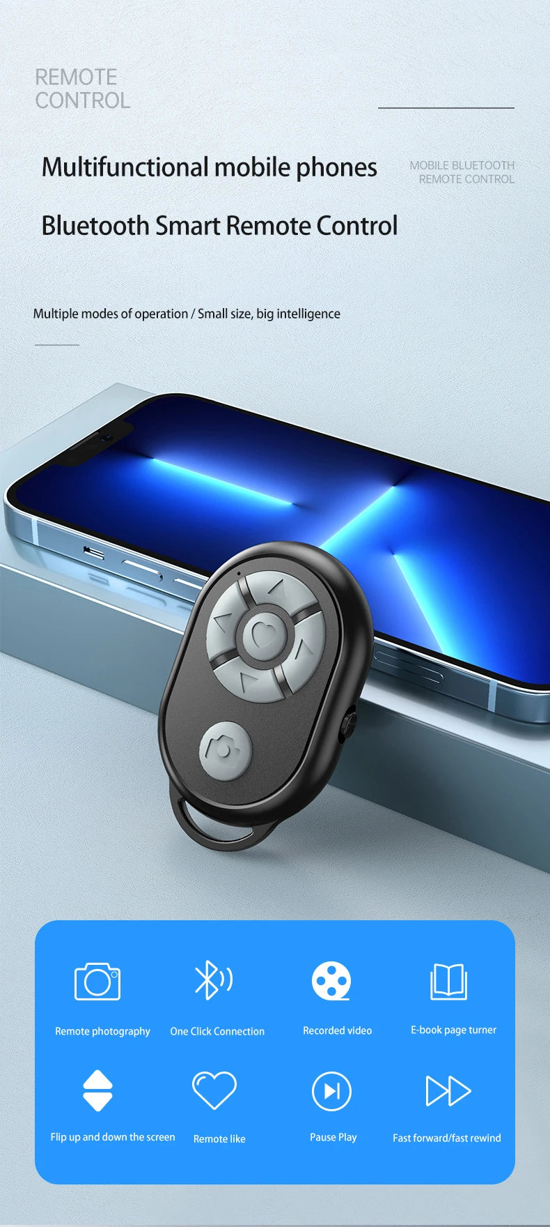 Bluetooth Camera Remote & Selfie Controller