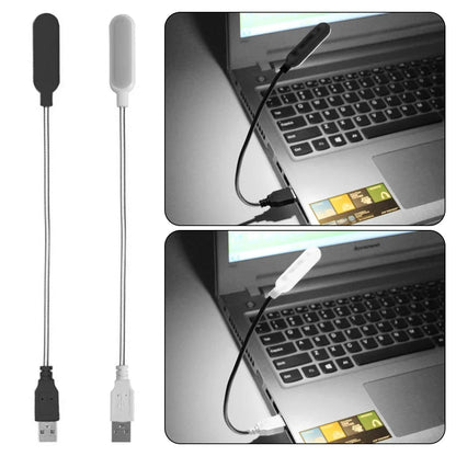 Mini USB LED Reading Lamp – Flexible Neck for Laptop, Power Bank & PC