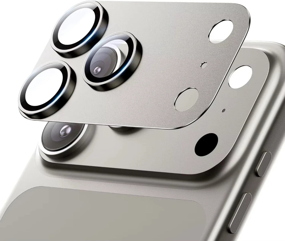 NNBILI For Phone 17 Pro Max Camera Lens Protector Strong Adsorption Metal 9H+ Tempered Glass Camera Screen Full Protective Cover