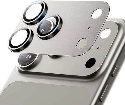 NNBILI For Phone 17 Pro Max Camera Lens Protector Strong Adsorption Metal 9H+ Tempered Glass Camera Screen Full Protective Cover