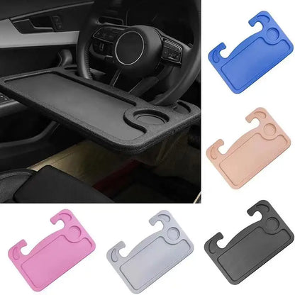 Portable Car Laptop Computer Desk Mount Stand Eat Work Car Steering Wheel Dining Table BracketDrink Food Coffee Tray Board