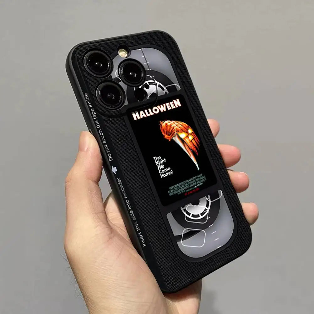 Horror Movie Video Phone Case For iPhone 17 16 15 14 13 12 Mini 11 Pro Max Soft Silicone Cover