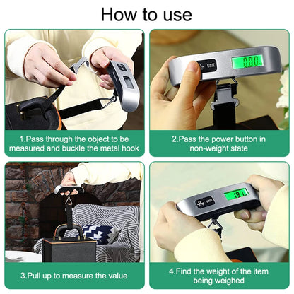 Portable Digital Luggage Scale – 50kg/110lb LCD Display