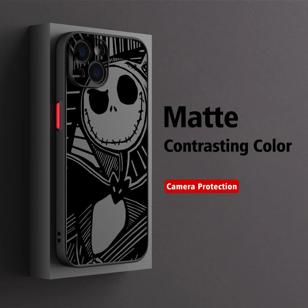 Halloween J-Jack S-Skellington Phone Case For iPhone 17e 17 16e 16 15 14 13 12 11 Mini Pro Air Max X XR XSMax 7 8 6 6s Plus