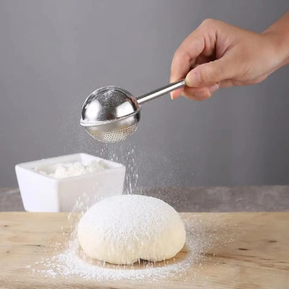 Stainless Steel Powder Duster with Lid