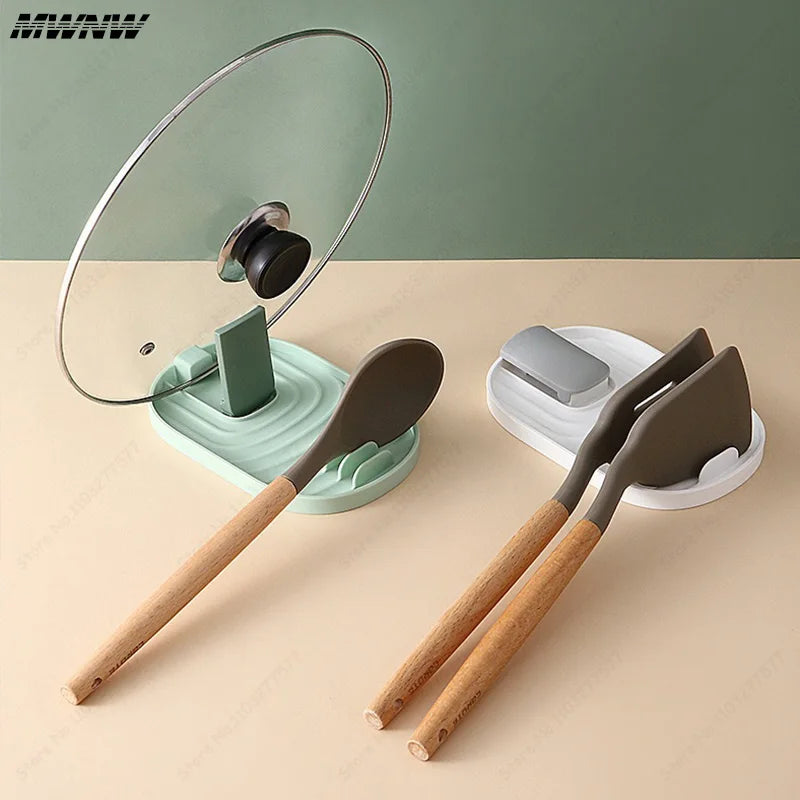 Foldable Kitchen Utensil & Lid Storage Rack