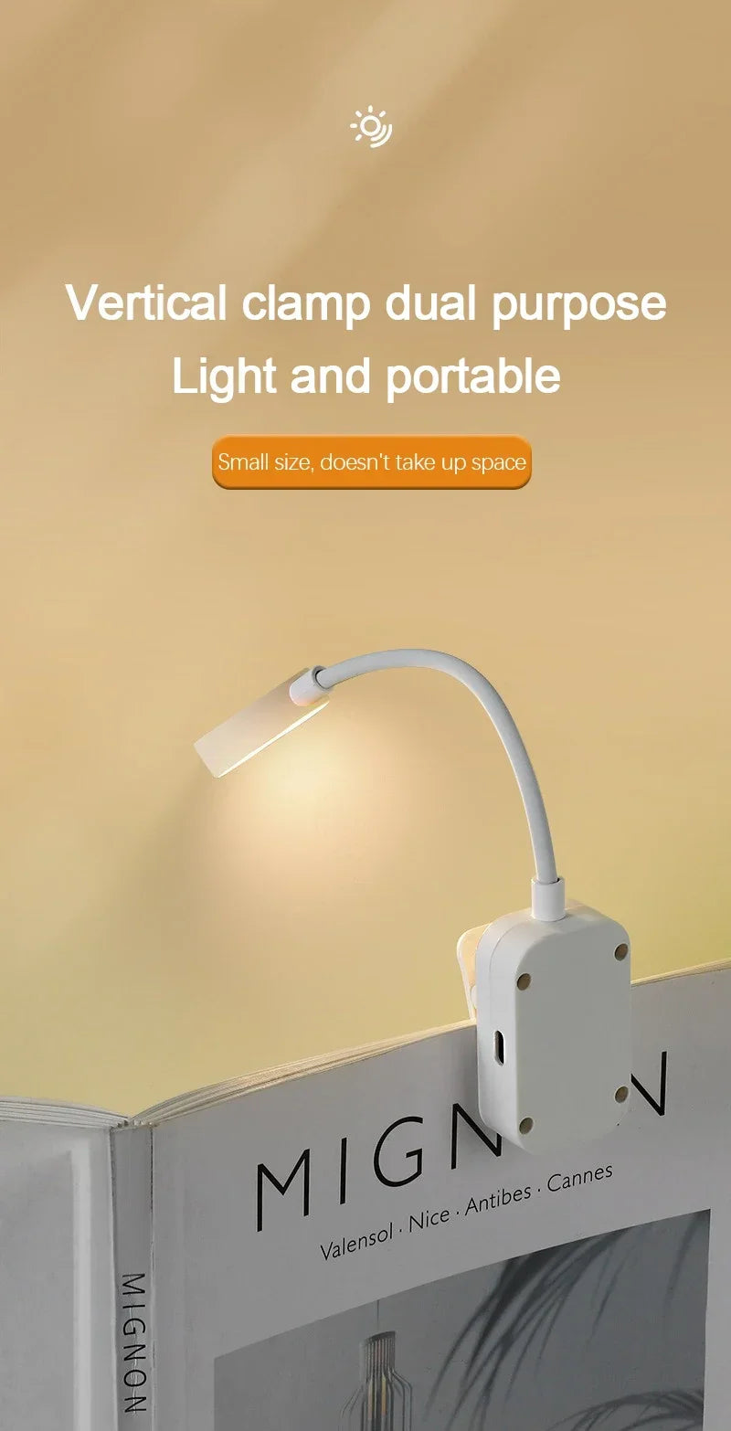 Clip-On LED Book Light – Eye Protection Reading Lamp
