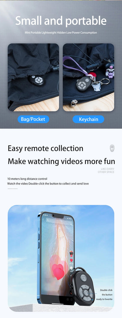 Bluetooth Camera Remote & Selfie Controller