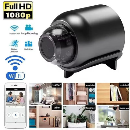 X5 Mini Security Camera – 1080P HD WiFi with Night Vision & Motion Detection