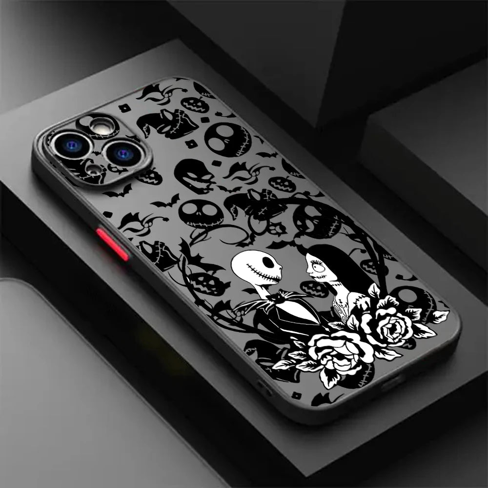 Halloween J-Jack S-Skellington Phone Case For iPhone 17e 17 16e 16 15 14 13 12 11 Mini Pro Air Max X XR XSMax 7 8 6 6s Plus