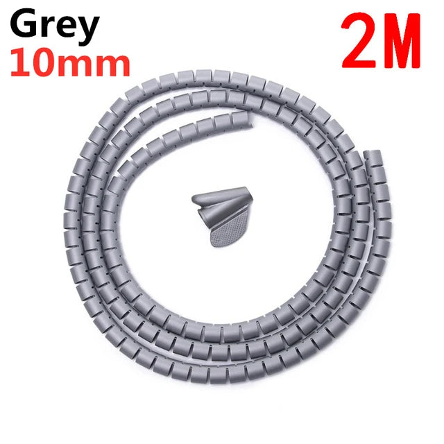 Flexible Spiral Cable Organizer & Wire Protector – 10mm & 16mm