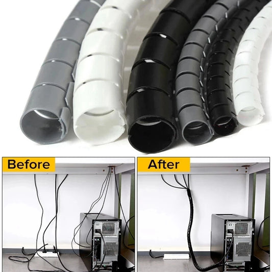 Flexible Spiral Cable Organizer & Wire Protector – 10mm & 16mm