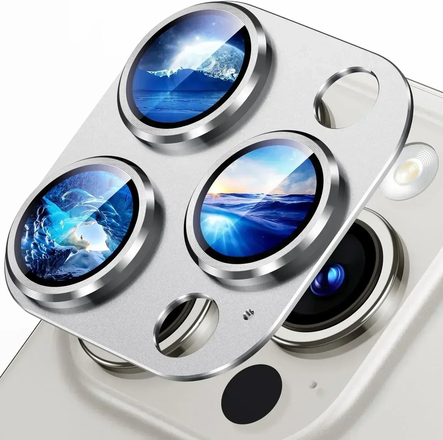 Titanium Black Metal Glass Camera Lens Screen Protector, Protection Cover For IPhone 15 Pro Max, 14 Plus, 13, 15 Pro, 14Pro