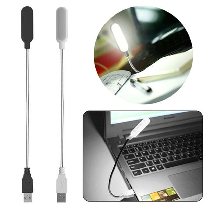 Mini USB LED Reading Lamp – Flexible Neck for Laptop, Power Bank & PC