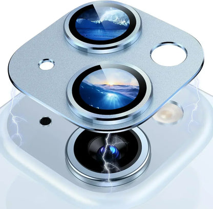 Titanium Black Metal Glass Camera Lens Screen Protector, Protection Cover For IPhone 15 Pro Max, 14 Plus, 13, 15 Pro, 14Pro
