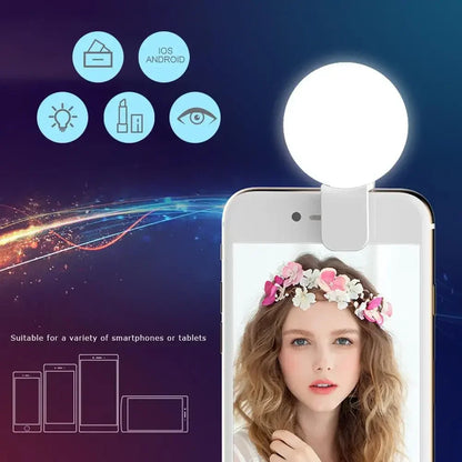 Mini Clip-On Selfie Ring Light