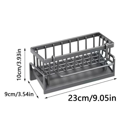 Carbon Steel Kitchen Sink Drain Rack & Organizer