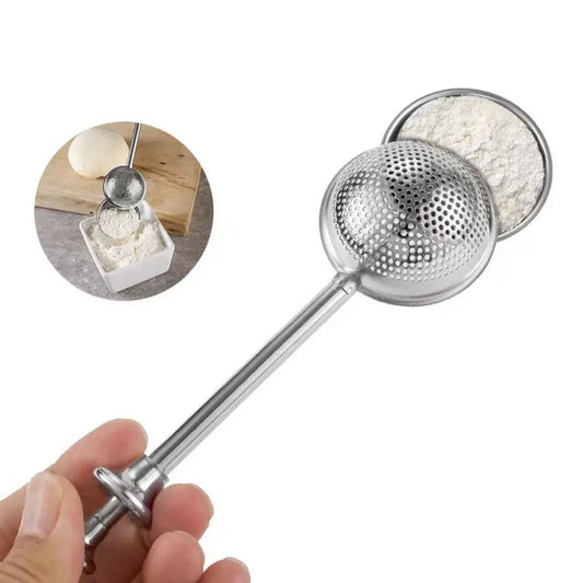 Stainless Steel Powder Duster with Lid