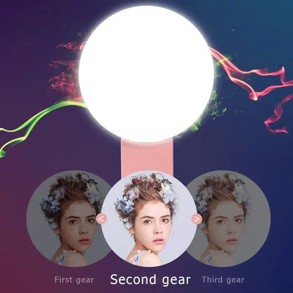 Mini Clip-On Selfie Ring Light
