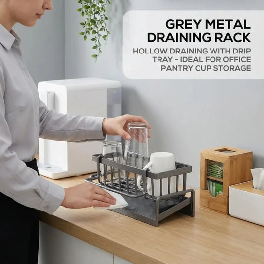 Carbon Steel Kitchen Sink Drain Rack & Organizer
