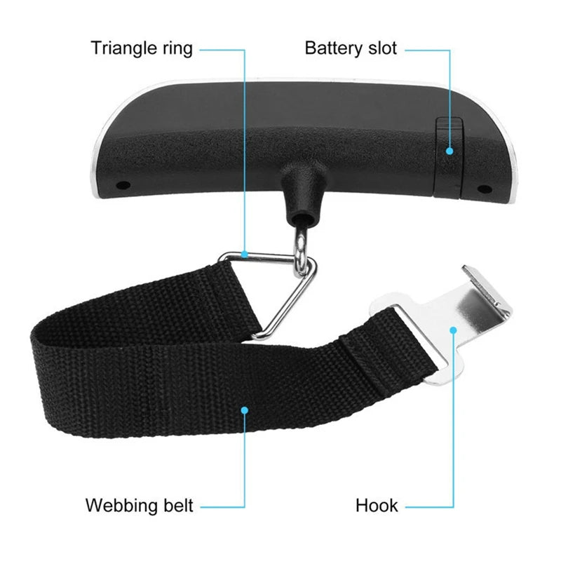 Portable Digital Luggage Scale – 50kg/110lb LCD Display