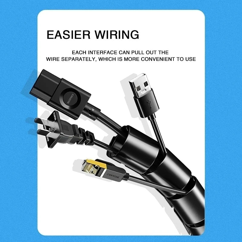 Flexible Spiral Cable Organizer & Wire Protector – 10mm & 16mm
