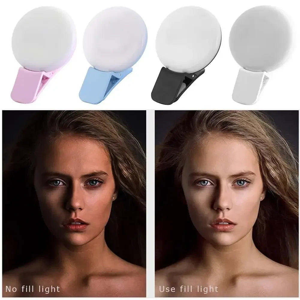 Mini Clip-On Selfie Ring Light