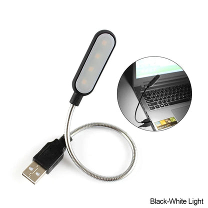 Mini USB LED Reading Lamp – Flexible Neck for Laptop, Power Bank & PC