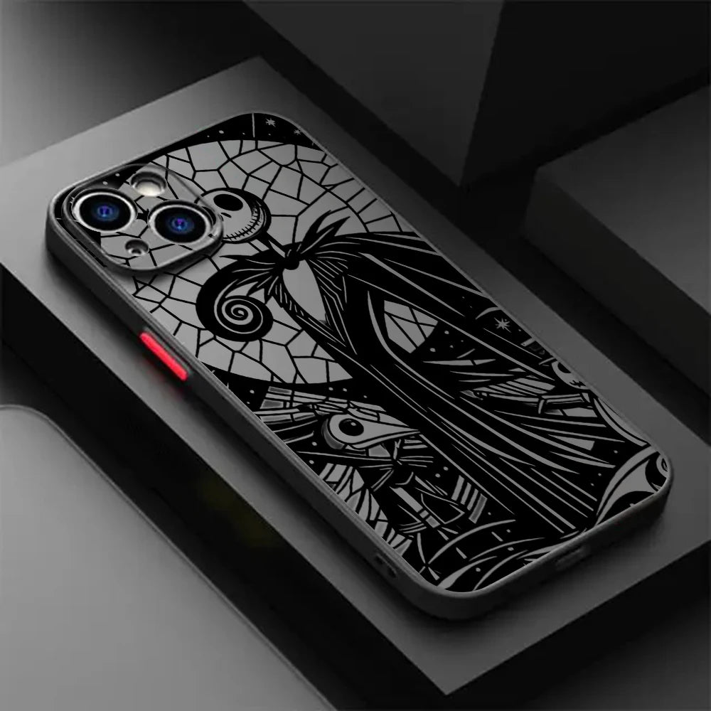 Halloween J-Jack S-Skellington Phone Case For iPhone 17e 17 16e 16 15 14 13 12 11 Mini Pro Air Max X XR XSMax 7 8 6 6s Plus