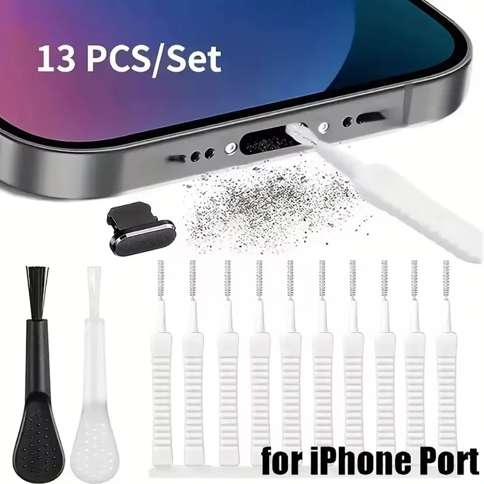 13-Piece Phone Cleaning Kit – Charging Port & Speaker Cleaner