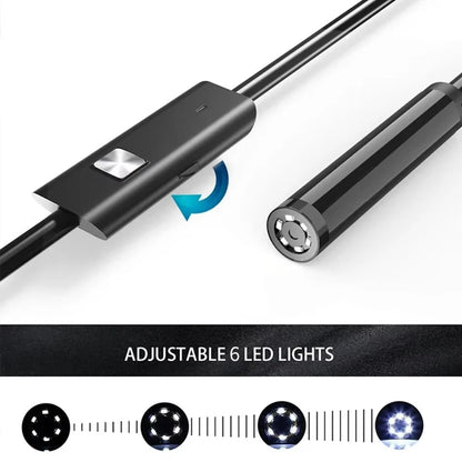 USB Endoscope Camera – IP67 Waterproof Inspection Borescope for Android & PC