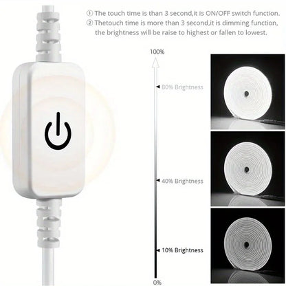 USB LED Neon Strip Light – Dimmable, Waterproof IP67, 1-5m