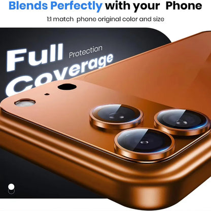 NNBILI For Phone 17 Pro Max Camera Lens Protector Strong Adsorption Metal 9H+ Tempered Glass Camera Screen Full Protective Cover