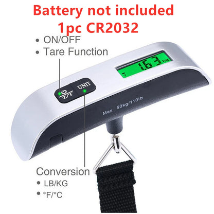 Portable Digital Luggage Scale – 50kg/110lb LCD Display